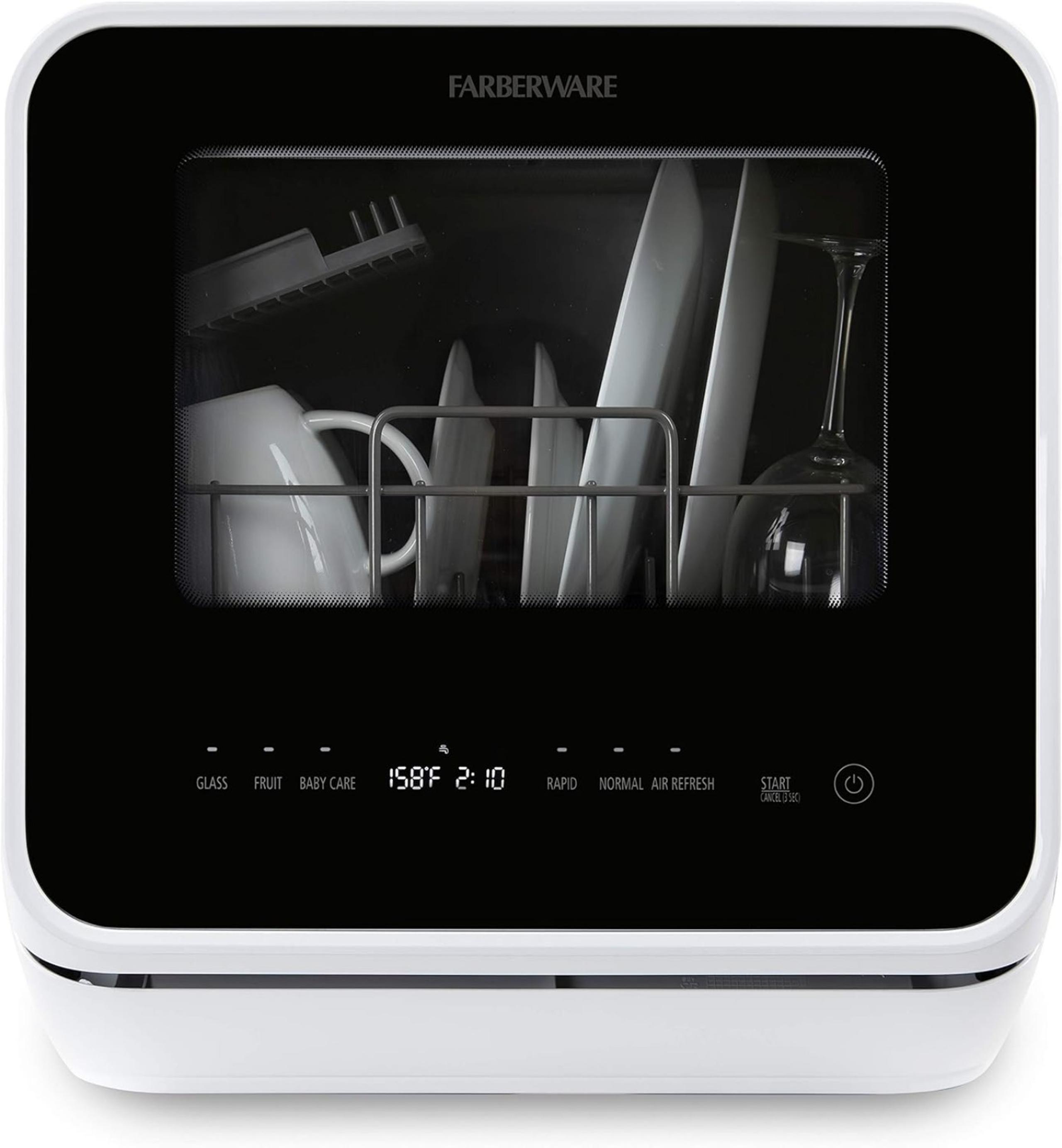 Farberware FDW05ASBWHA Complete Portable Countertop Dishwasher with 5-Liter New