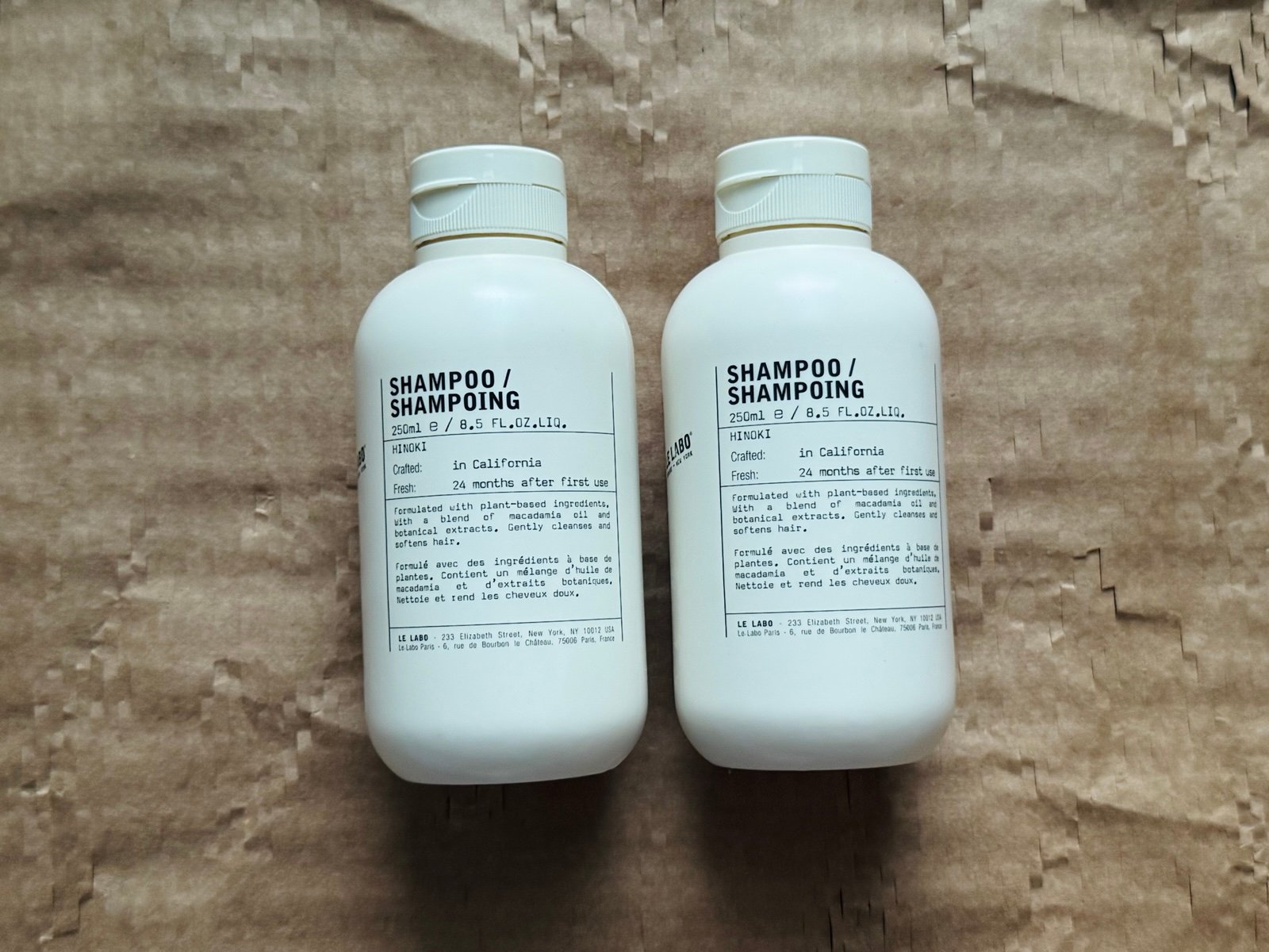 Le Labo Hinoki Shampoo Duo 8.5 oz*2