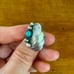 Vintage Native American Sterling Silver Unique Ring size 6 1/4