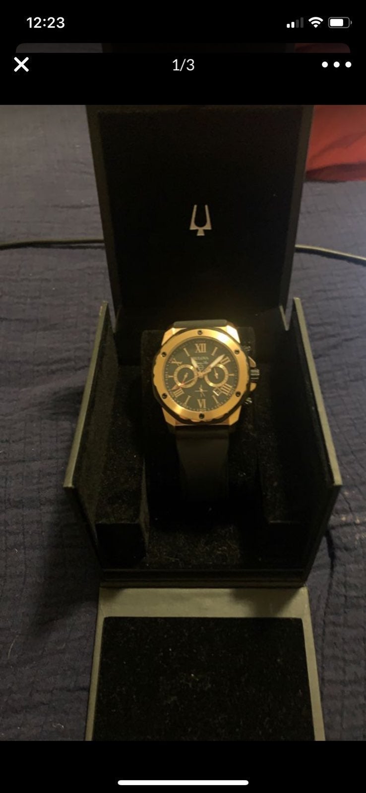 Bulova rose gold Marine Star watch