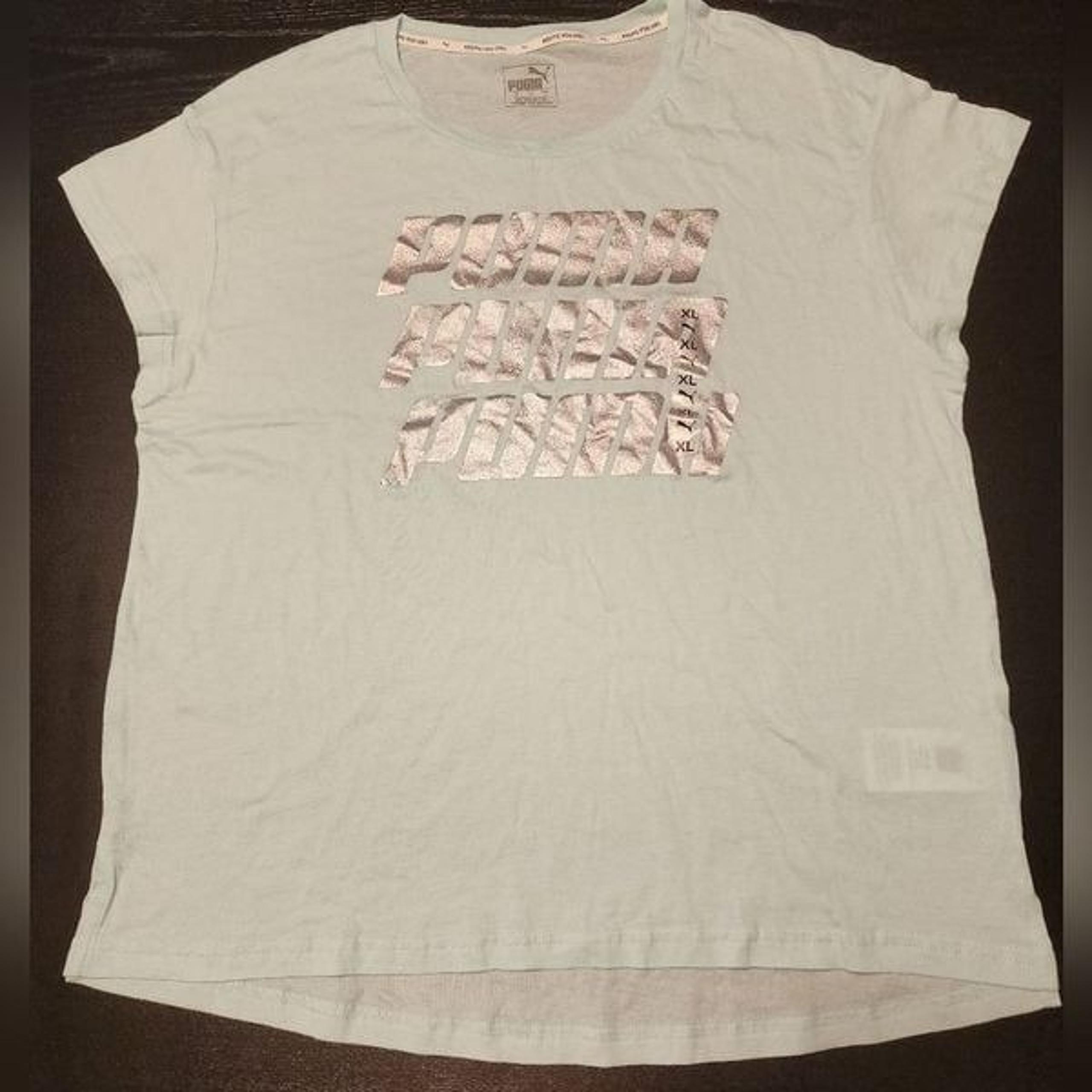 PUMA Cap Sleeve Crew Neck Split Hem T Shirt