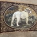 Vintage We Love Country British Bulldog Blanket dog tapestry 1980s w/tags Animal