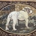 Vintage We Love Country British Bulldog Blanket dog tapestry 1980s w/tags Animal