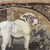 Vintage We Love Country British Bulldog Blanket dog tapestry 1980s w/tags Animal
