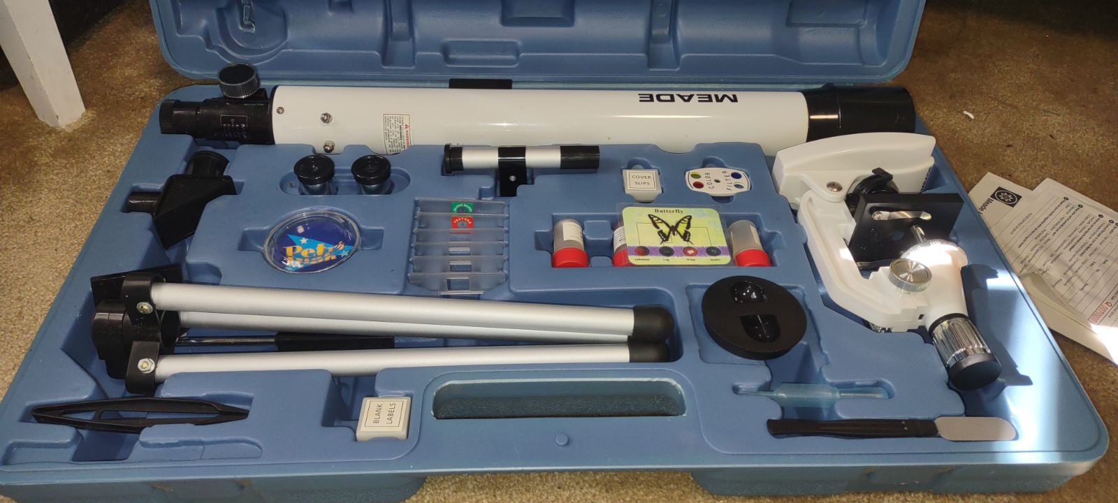 Meade microscope and telescope kit for kids