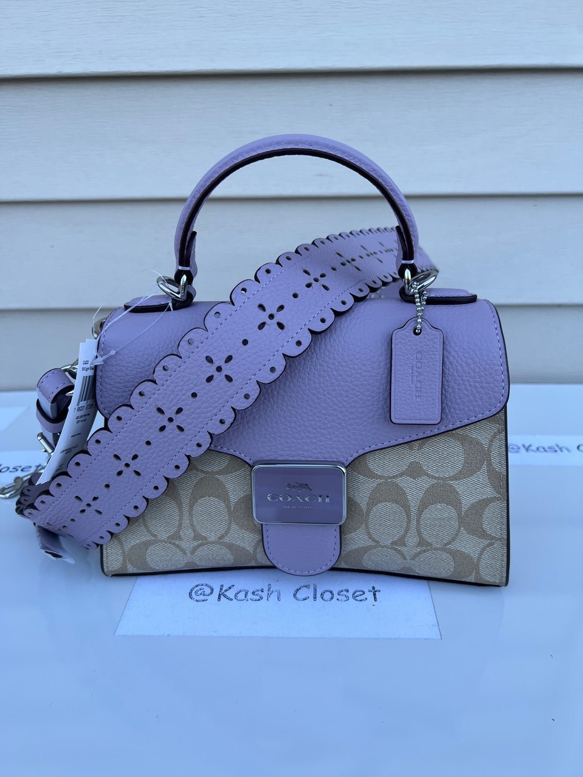 Coach Top handle Satchel with crossbody strap In Signature Canvas