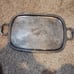 Vintage Wm A Rogers silver plated footed serving tray