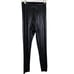 COMMANDO Pants Womens Medium Black Faux Leather Leggings Stretch Firming Shaping