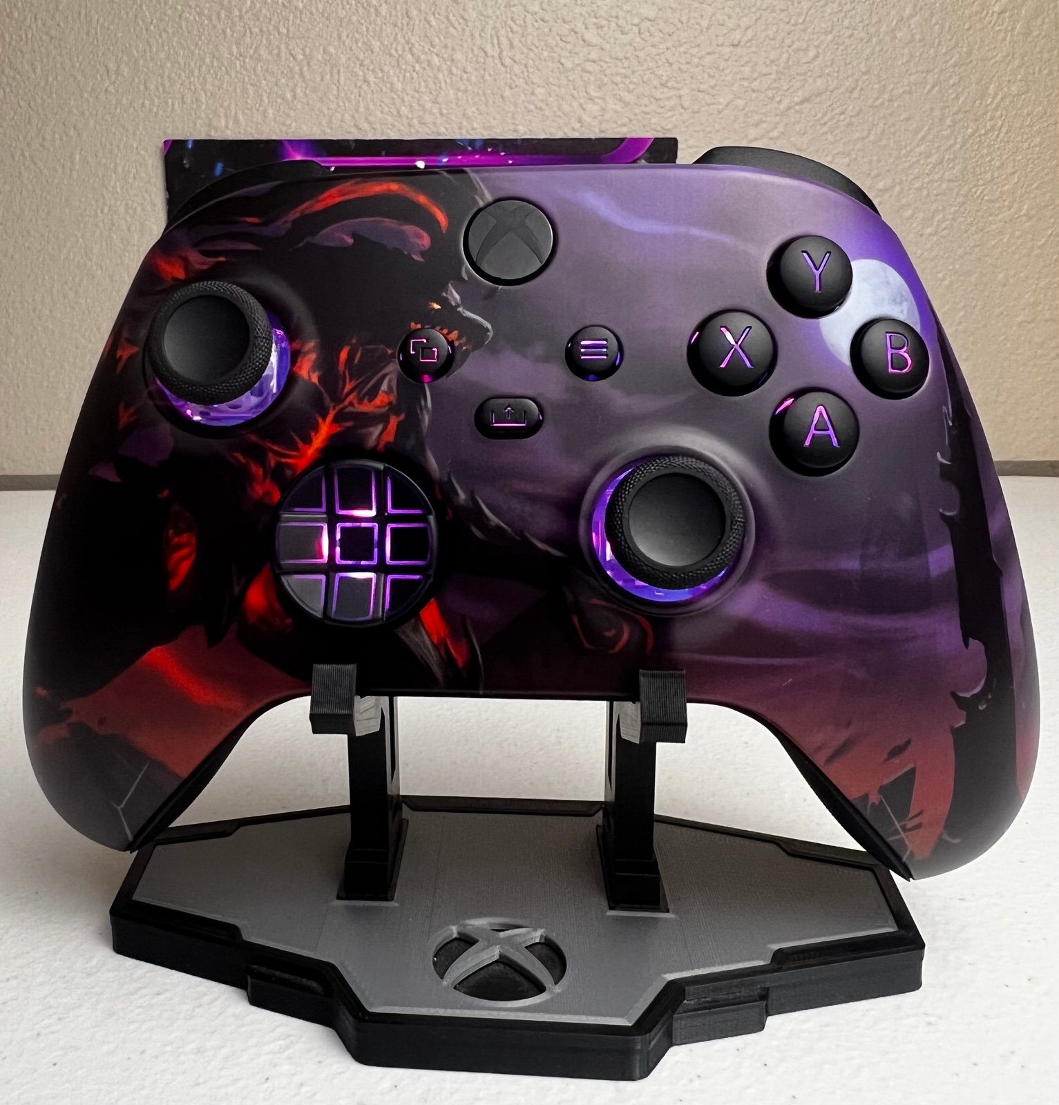 Dragon theme - RGB LED - Custom Wireless Controller for Xbox Or PC