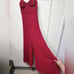 Lulus Exemplary Poise Red Pleated Wide-Leg Jumpsuit S Wedding Party Prom Romance