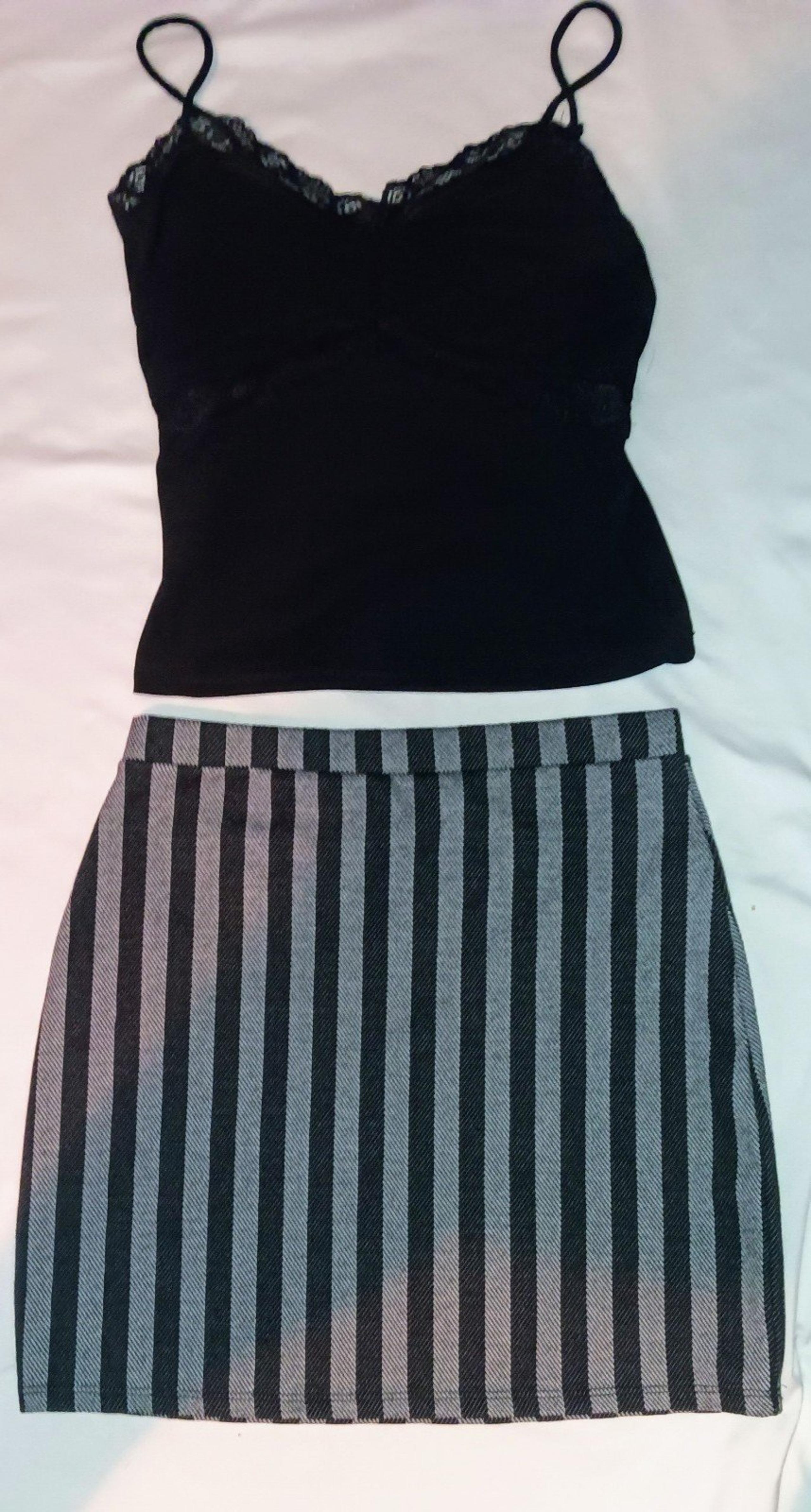 Forever 21 Grey Mini Skirt & Tank Top
