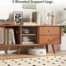 Mid Century Modern TV Stand for Tvs up to 65\