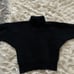 RAFAELLA Petite Black Angora Rabbit Hair Wool Small