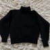 RAFAELLA Petite Black Angora Rabbit Hair Wool Small