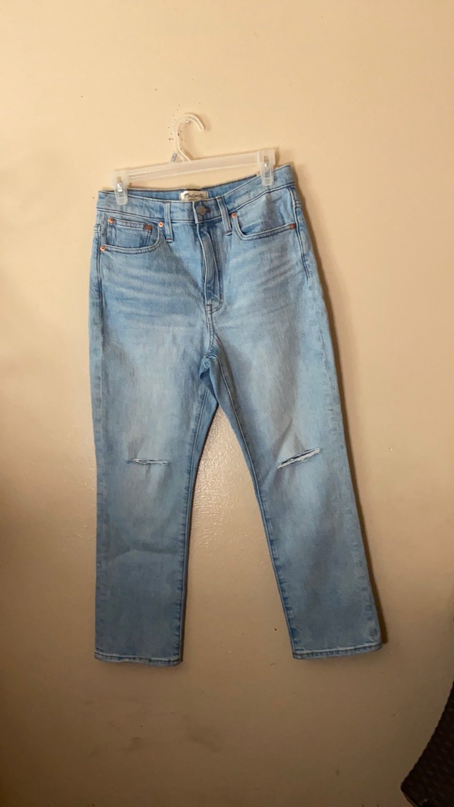 Madewell hi rise crop boyjean