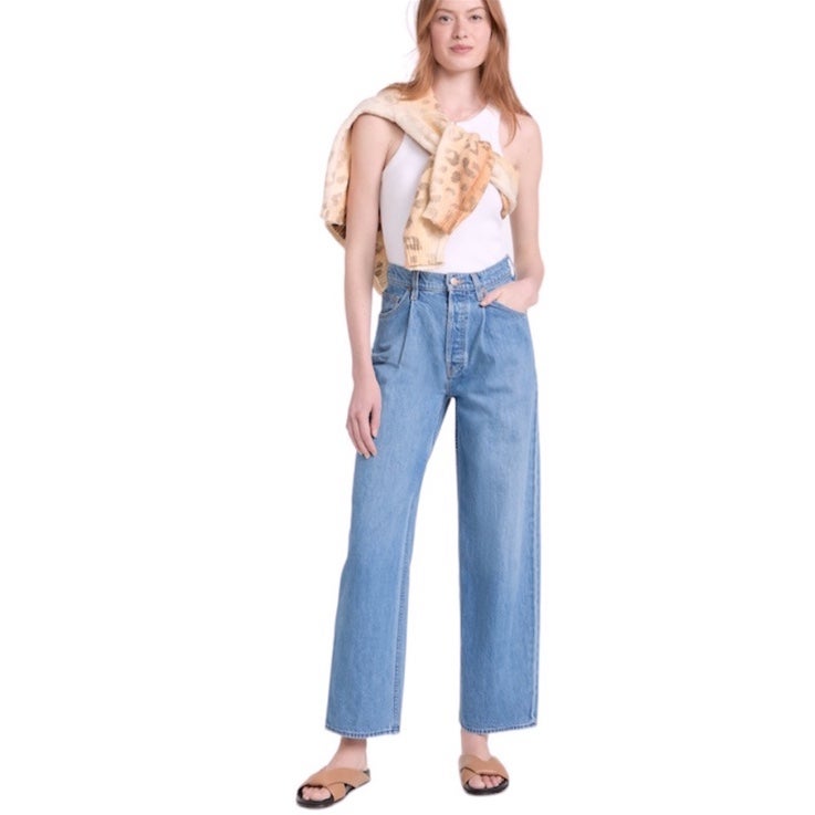 Mother Snacks The Pleated Fun Dip Puddle jean