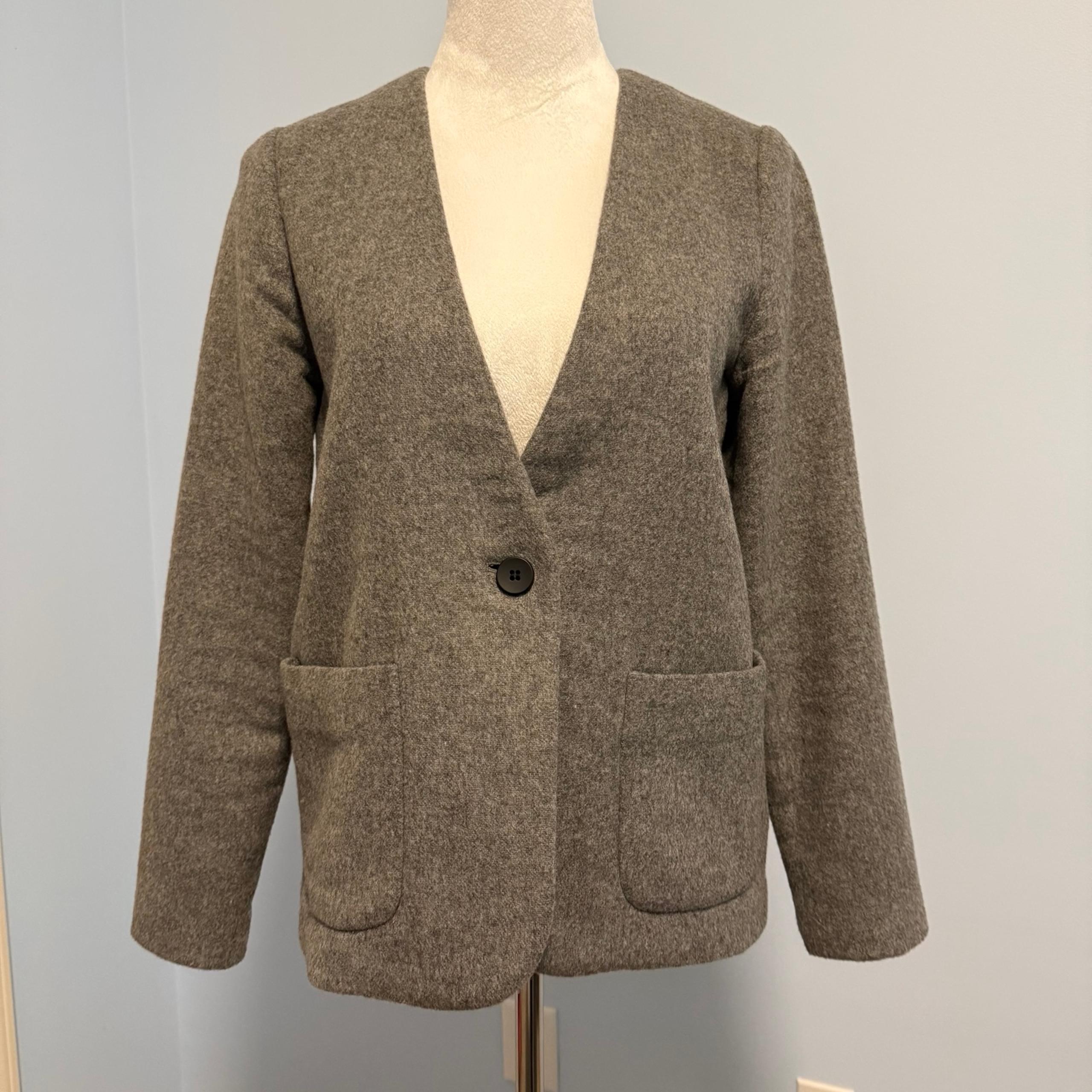 Women’s Wool Blend Gray Jacket Size XS - Madewell