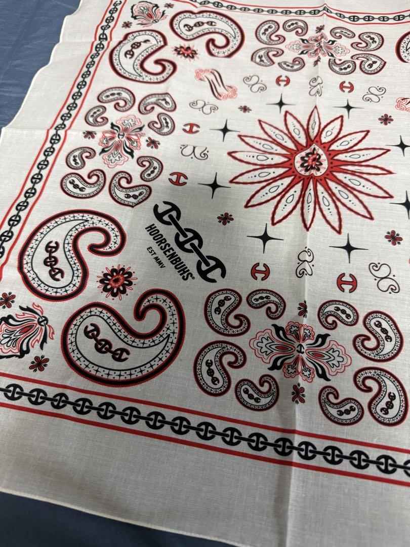 HOORSENBUHS ホーセンブース GREY PAISLEY BANDANA