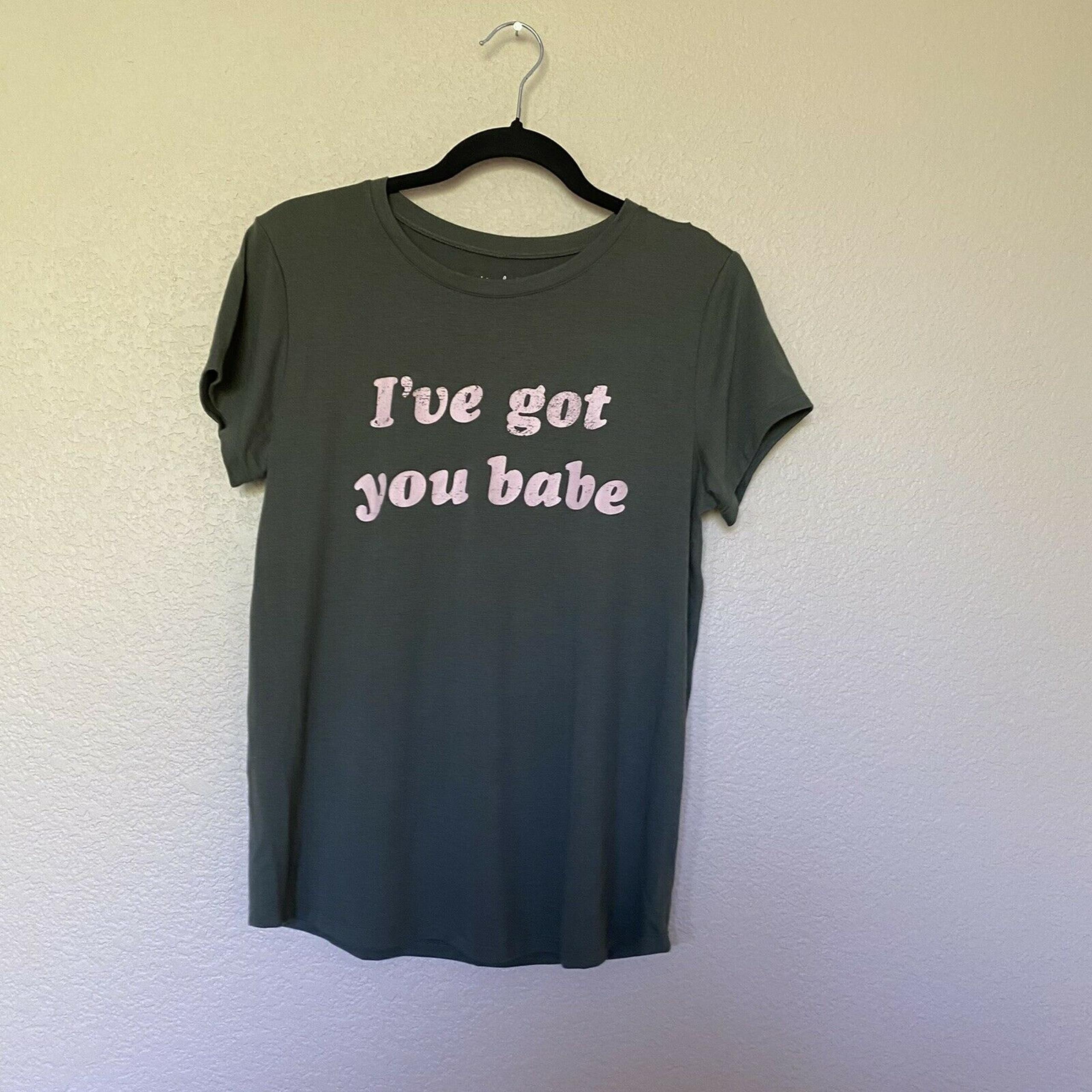 Isabel Maternity Short Sleeve Scoop Neck T-shirt Size Small
