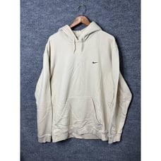 Vintage Y2K Nike Creme Hoodie grey tag black small embroidered swoosh size XXL