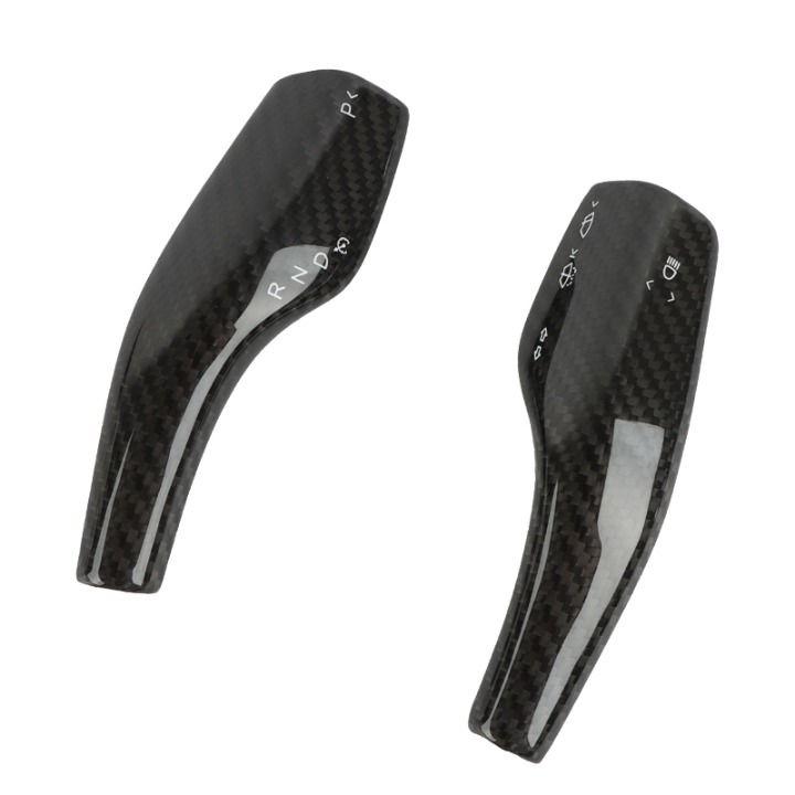 NEW Tesla Model 3 & Y Real Carbon Fiber Steering Wheel Paddle Shift Trim Cover