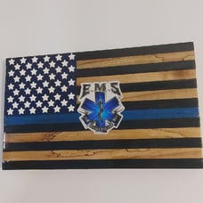 EMS Wooden Flag Small