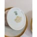 ANC Fabrique Royale Limoges France Demitasse Cup & Saucer Agate Gilded set of 2