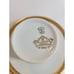 ANC Fabrique Royale Limoges France Demitasse Cup & Saucer Agate Gilded set of 2