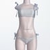 Zimmermann Bowie Tie Bandeau + Triangle Bikini in Blue Dot SZ 1/Small
