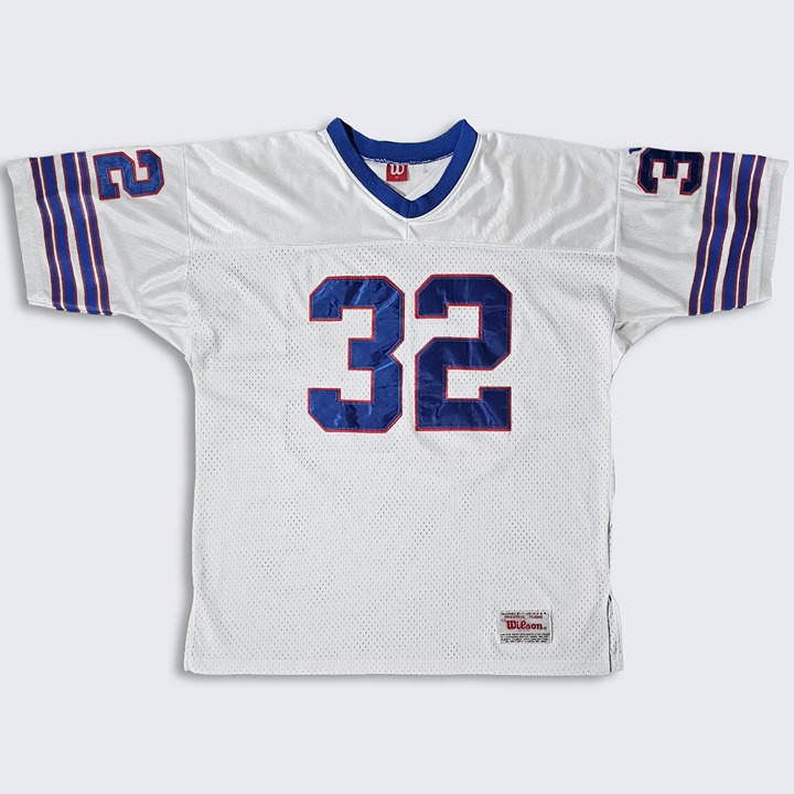 Buffalo Bills Vintage 80s OJ Simpson Wilson Football Jersey Fully Stitched on P