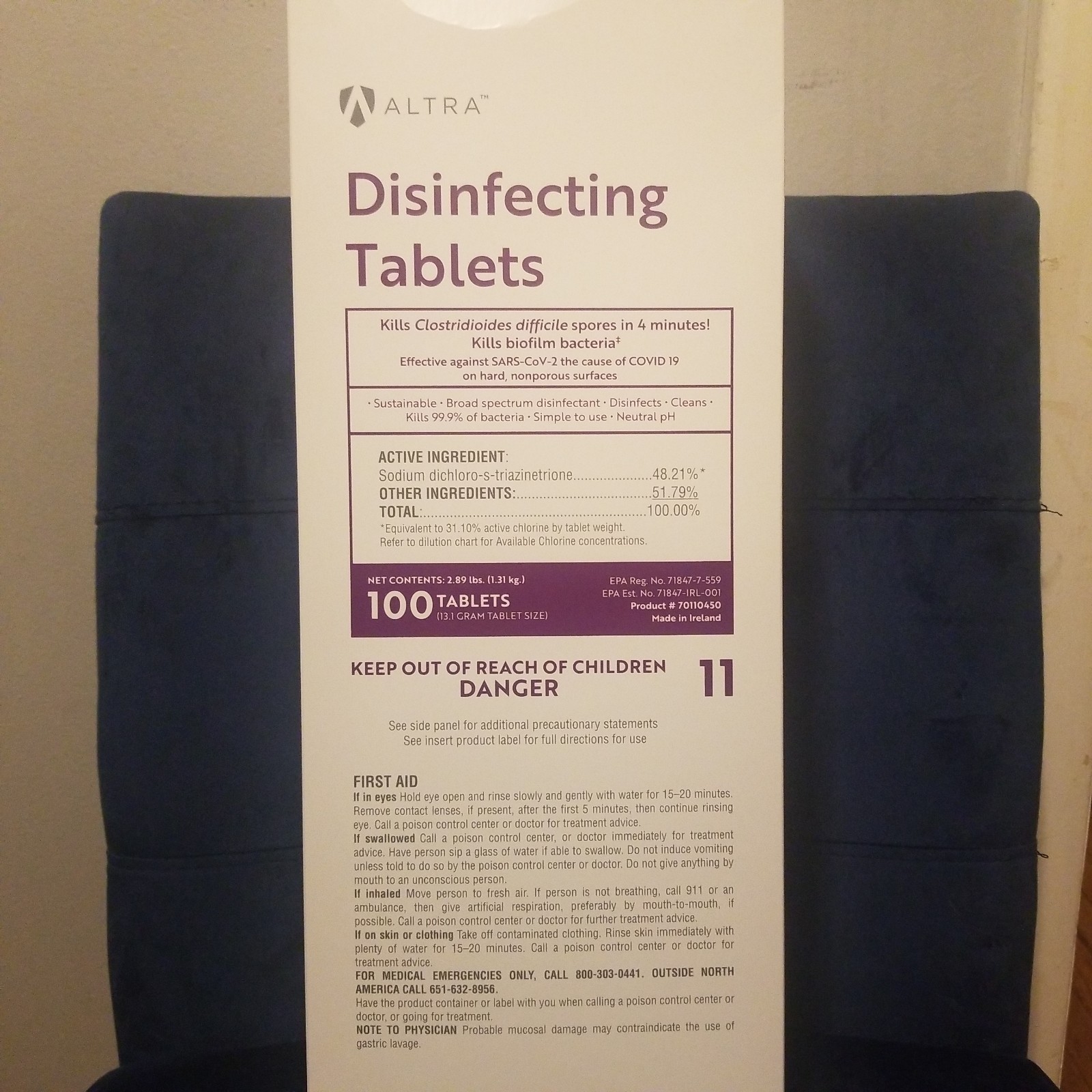 Disinfectant tablets/bleach
