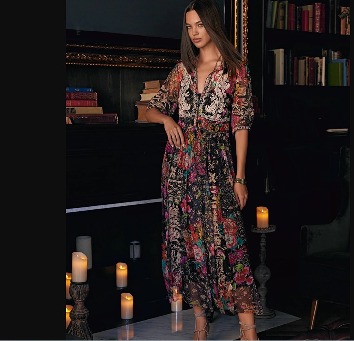 Johnny Was Mazzy Midi Shirtdress