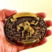 Vintage| Legendary 60’s CHAMBERS “Rodeo Drive” Solid Brass Belt Buckle