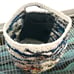 Handmade crocheted bathroom laundry hamper toy Rag rug plastic bag tote Handmade