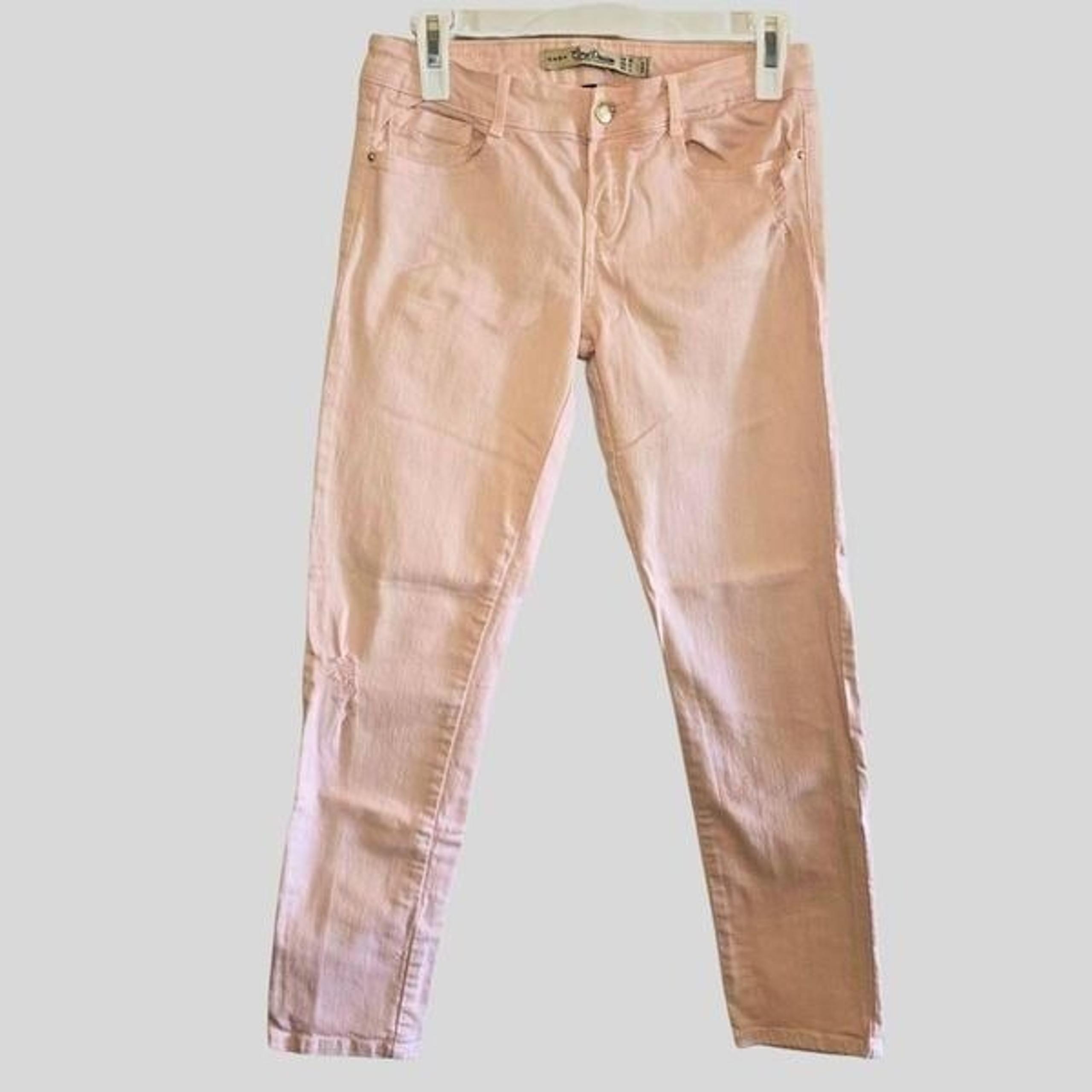 Trafaluc Jeans Women’s Size 4 Dusty Rose Slim Fit Cropped Y2K Core Denim - ZARA