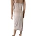 C/MEO Collective Revolve dress strapless midi light blush pink side slit SZ SM