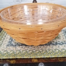 Longaberger FLARE BOWL BASKET WITH PROT.