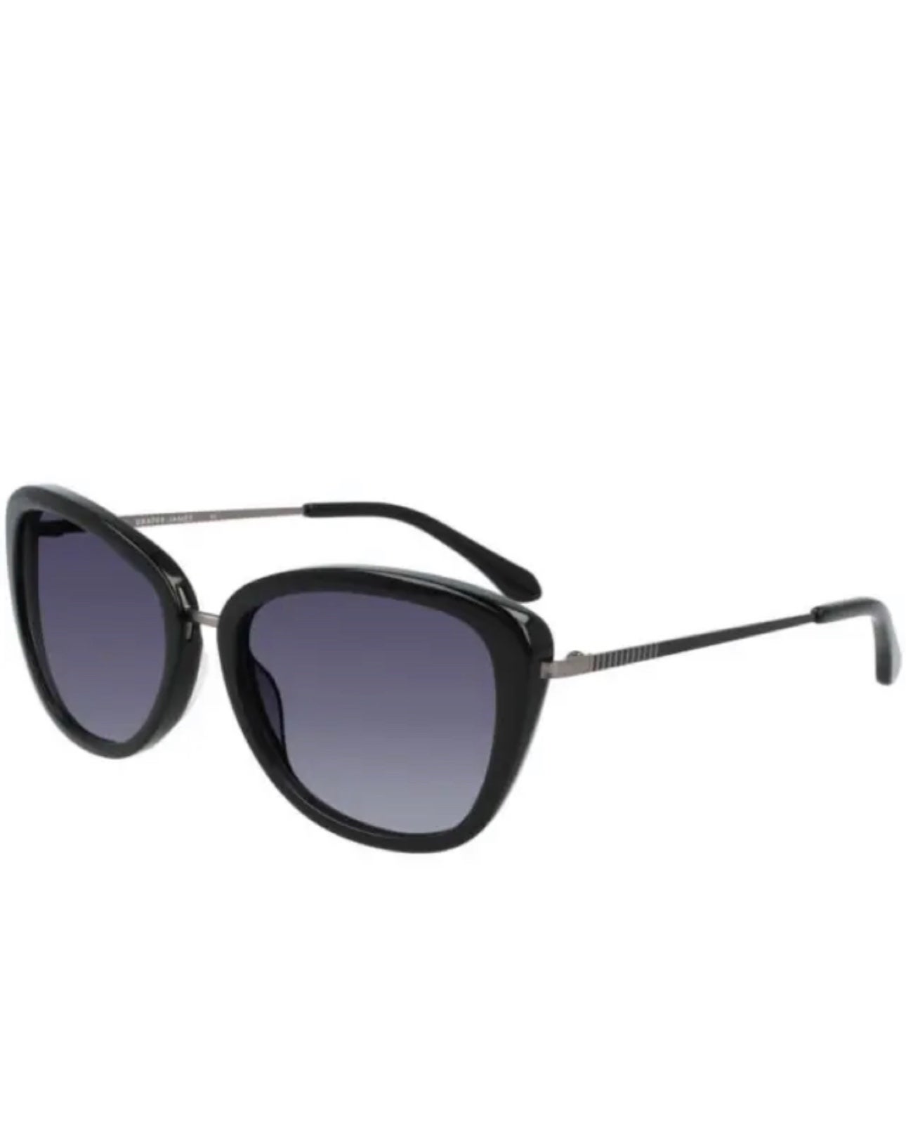 NEW Draper James DJ 7006 002 Black & Gunmetal Sunglasses with Grey Lenses & Case