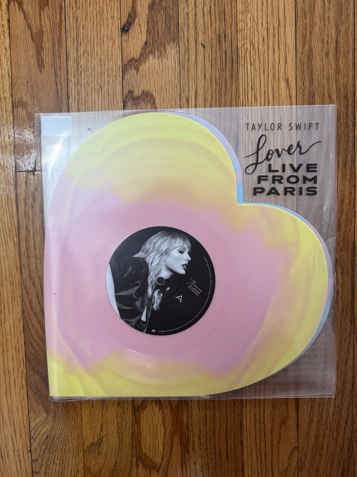 Vinyl lover live from paris taylor swift new never played same day ship