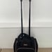 LONDON FOG Bromley 15-Inch Under The Seat Bag, Black & Rose Gold