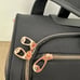 LONDON FOG Bromley 15-Inch Under The Seat Bag, Black & Rose Gold