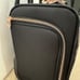 LONDON FOG Bromley 15-Inch Under The Seat Bag, Black & Rose Gold