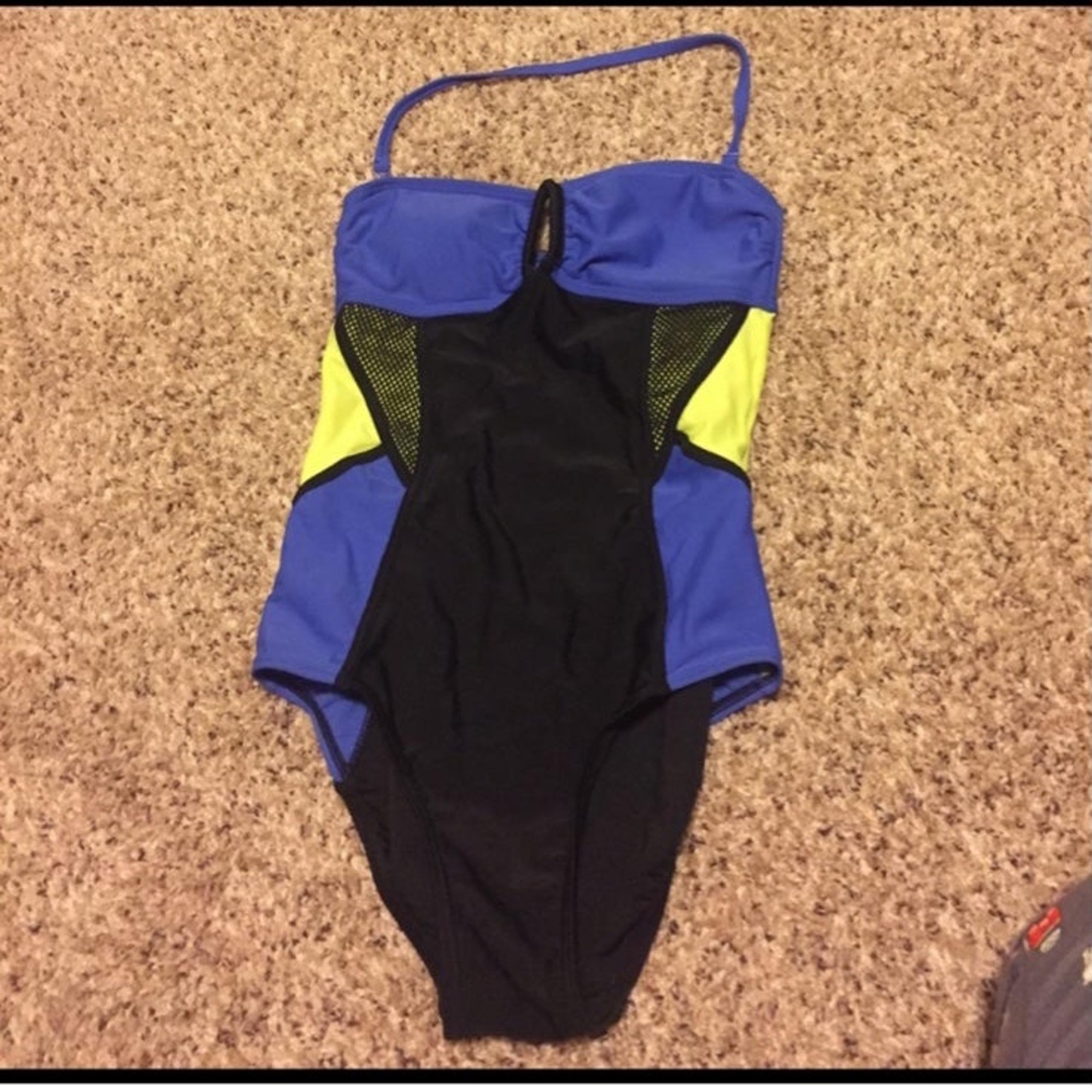 Sporty Neon One Piece Swimsuit
