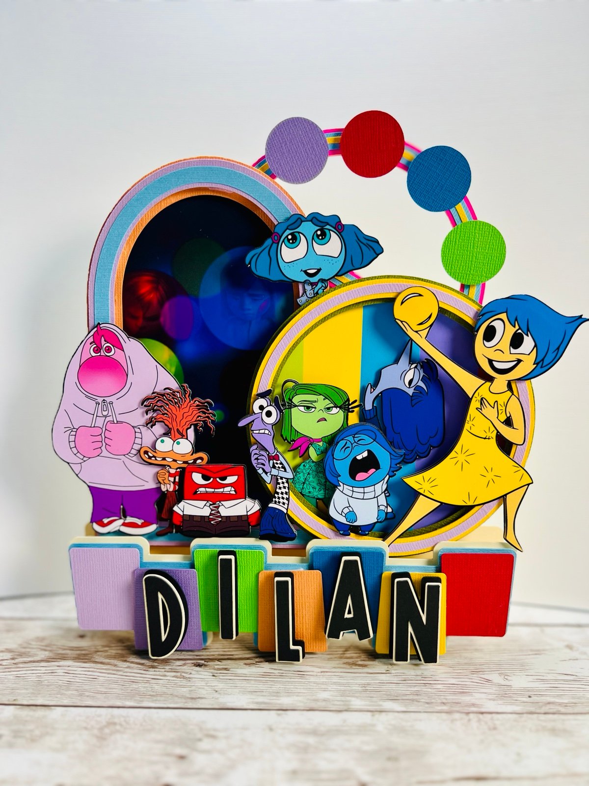 Inside Out Cake Topper