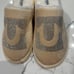 True Religion beige Crystal Slippers