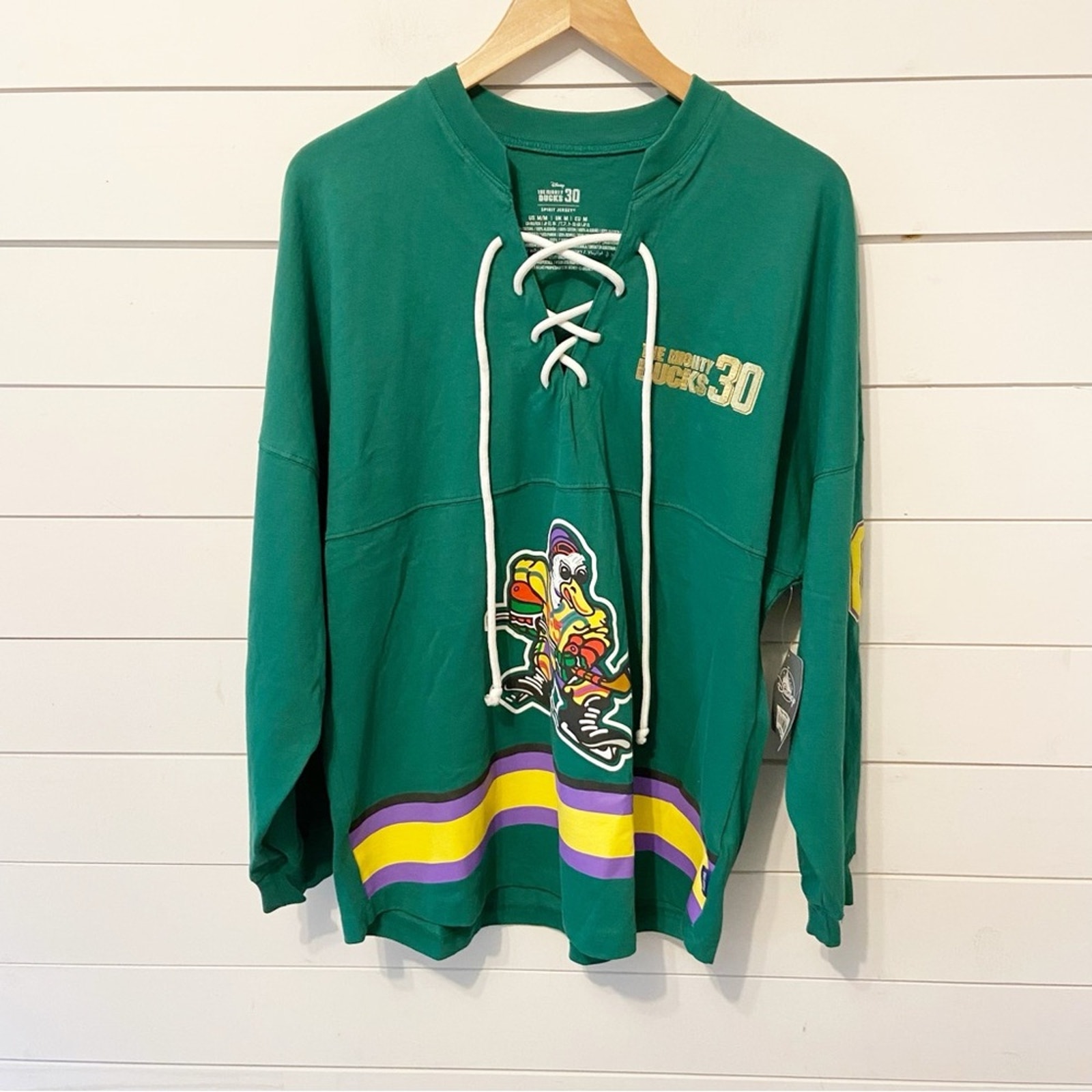 NWTs Disney | Men’s The Mighty Ducks 30th Anniversary Spirit Jersey Size Medium