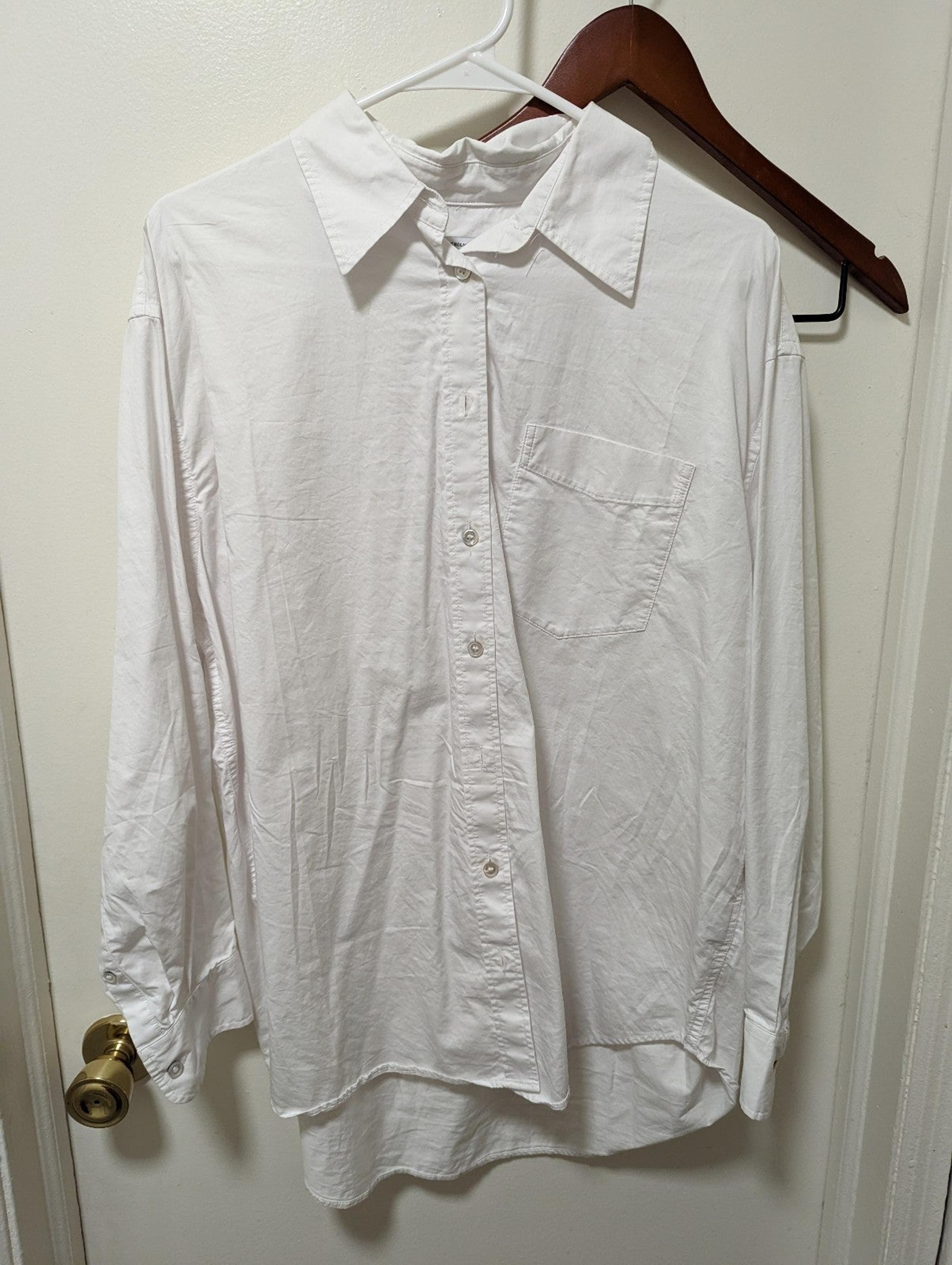 Button Down Shirt &other stories white shirt unisex