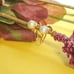Vintage 10K Gold Pearl Earrings Necklace