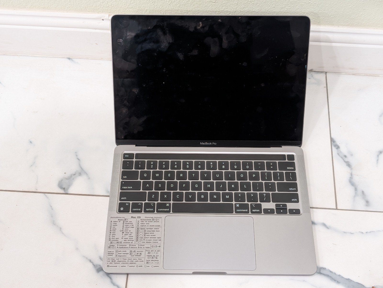 2020 Apple MacBook Pro M1 13 Inch Laptop As Is Broken LCD Display