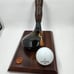 Vintage Cary Midlecoff Golf Club Callaway ball Business Card Pen holder Office